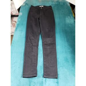 Levis 721 Jeans Size 27 Womens Black Stretch Pants Denim High Rise Skinny